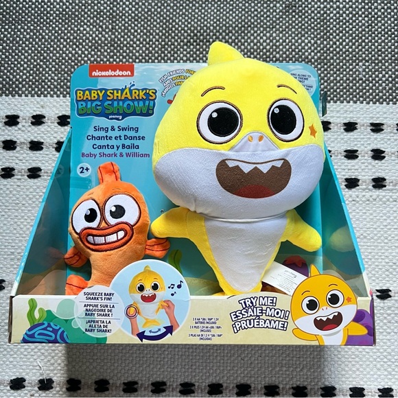 WowWee Toys Baby Sharks Big Show Sing Swing Musical Plush Toys Nib